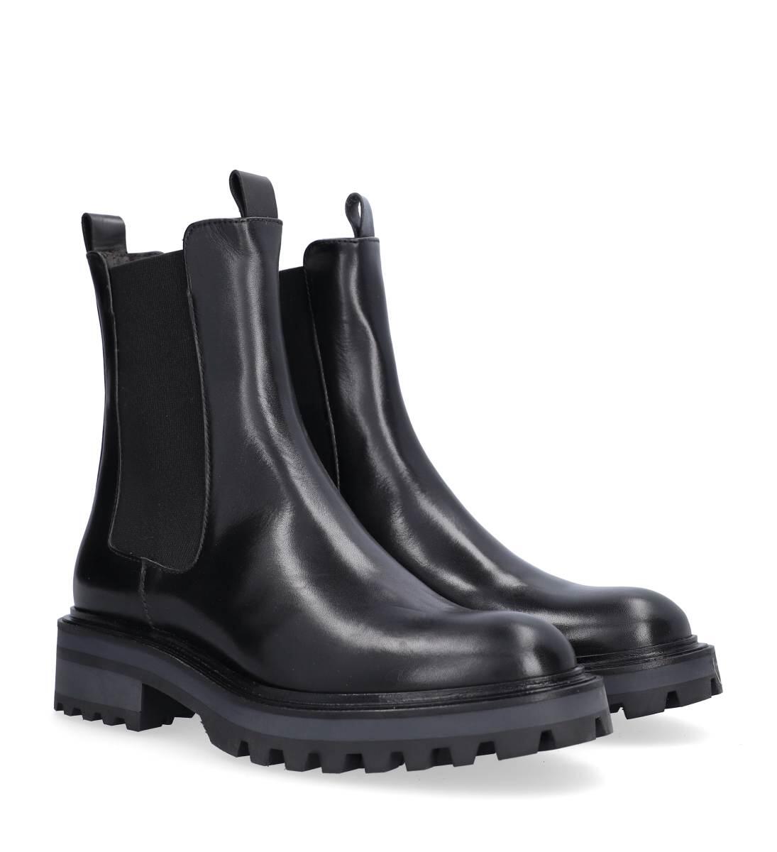 A6751 chelsea støvle - sort